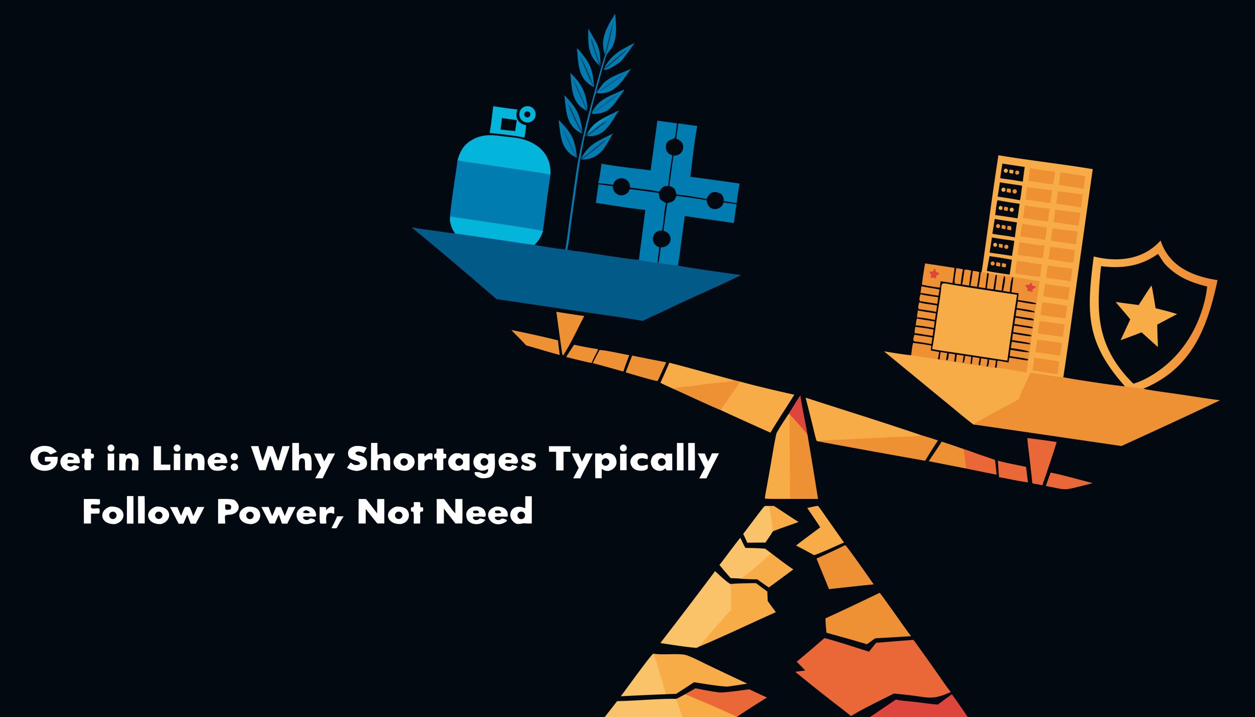Read more about the article Get in Line: Why Shortages Typically Follow Power, Not Need